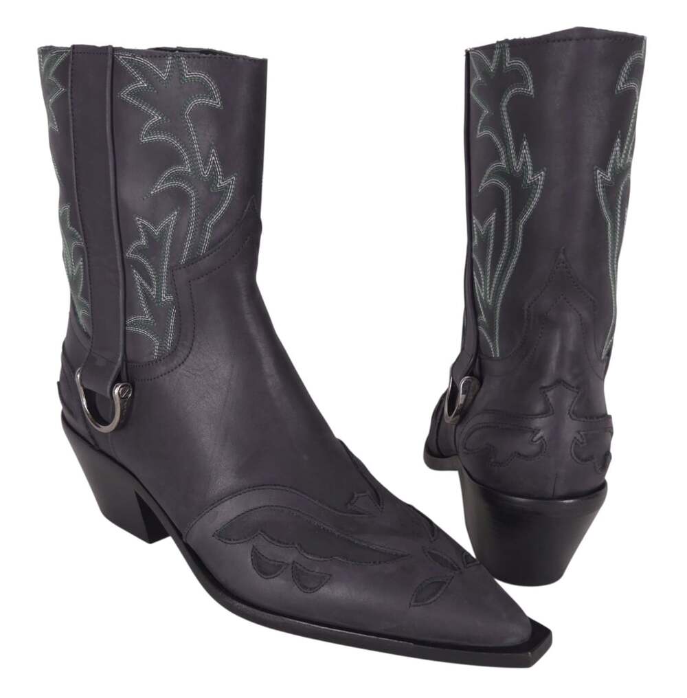 Enfants Riches Deprimes Cut Off Cowboy Boots US 11 EU 44 Mens Black